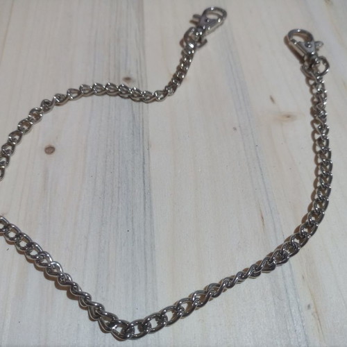 Replacement chain used, stainless steel, metallic anthracite color