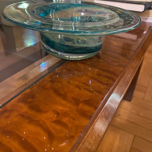 Handmade blown glass decorative piece