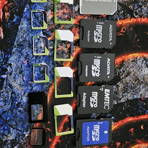 SD adapter used for micro SD and SIM cards (6+6)