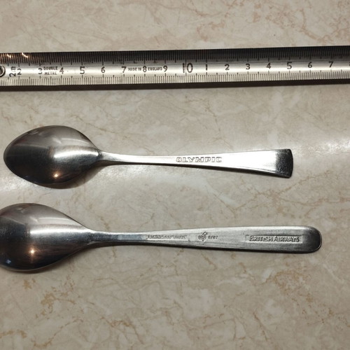 Collectible Olympic and British Airways spoons used, very good condition