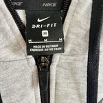 Nike zip-up hoodie like new, size M, black and grey