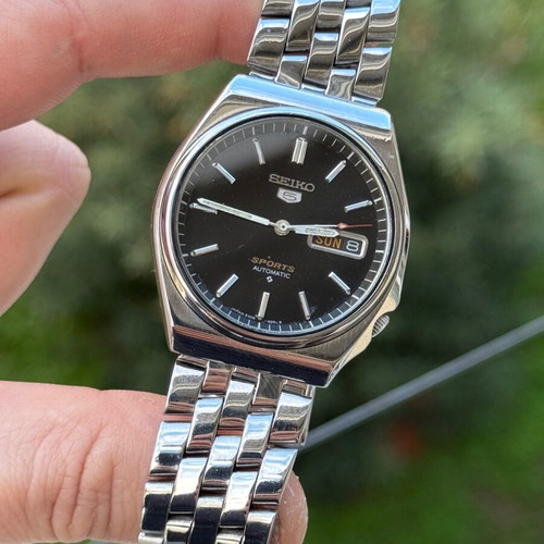 Seiko 5 Sports men's watch used, stainless steel, automatic