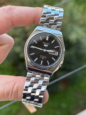 Seiko 5 Sports men's watch used, stainless steel, automatic