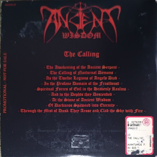 Ancient Wisdom The Calling CD used, metal