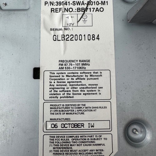 Honda CR-V III OEM Navigation GPS DVD used 2007-2011