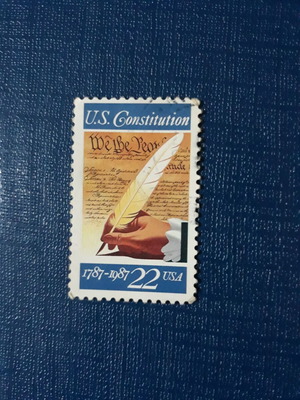 22c USA stamp used
