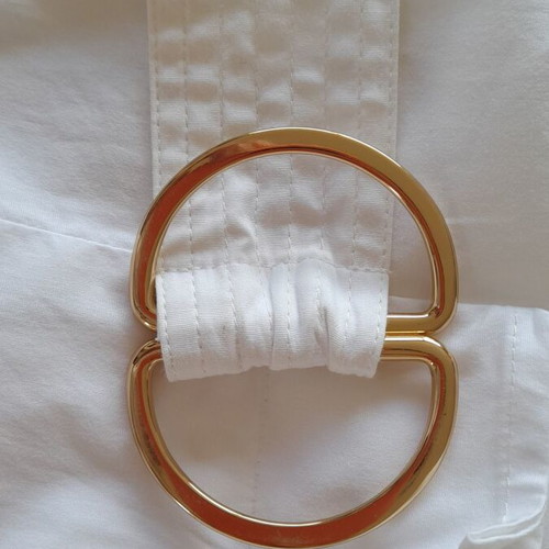 Summer dress Max&Co white poplin with matching belt like new