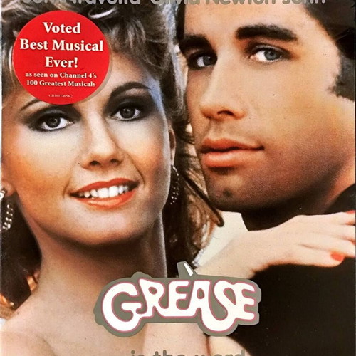 Grease DVD musical comedy movie used with English subtitles and songbook