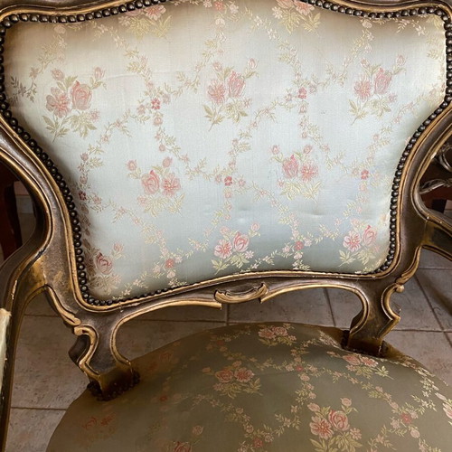 Interwar armchairs used, set of 2, Paris style