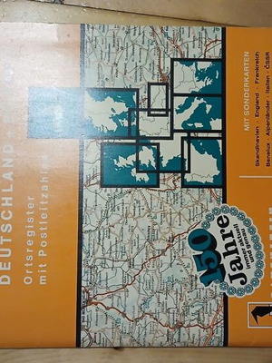 Strassen Atlas 1981 vintage collectible road map