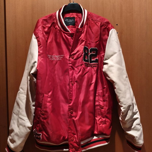 Children's college-style jacket red Large LCW like new