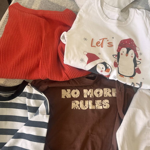 Boys Autumn Clothing Bundle used, size 128, colorful Sinsay set