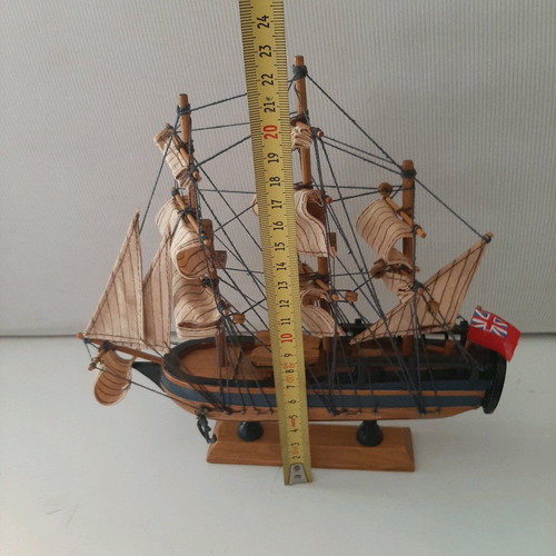 Vintage wooden ship like new with many details