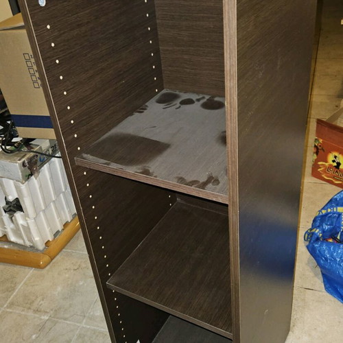 Sato open bookshelf shelf like new with two adjustable shelves wenge