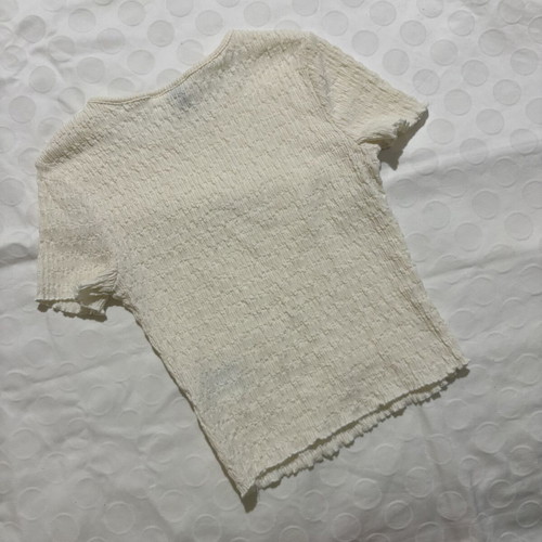 H&M short sleeve top XS beige like new