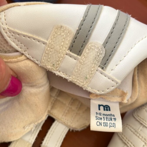 Mathercare baby shoes used, 9 to 12 months, set of 4 pairs