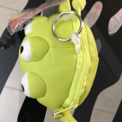 Toy Story Alien big plush wallet with keychain and zipper new