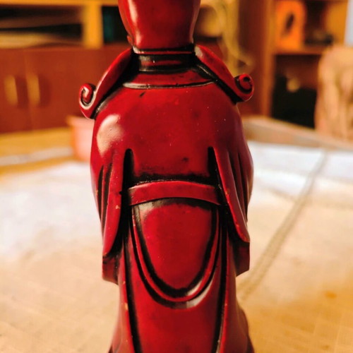 Vintage Alabaster Figurines Made in Taiwan, 13 cm Each