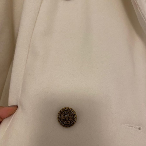 Nema coat new, white with gold embroidery on sleeves s/m