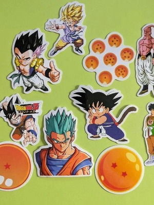 Dragon Ball sticker collection like new, set of 10