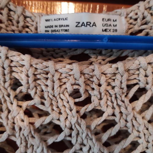 Zara summer sweater used, size M, brown
