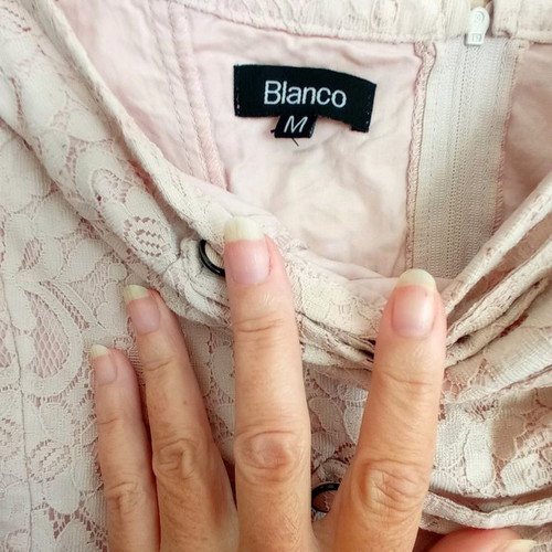 Strapless blouse Bianco used, pink, size medium