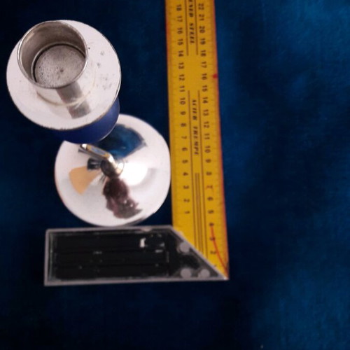 Silver-plated candlestick like new without damage
