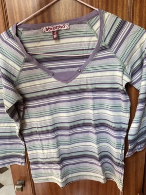 Attrativo μακο μπλουζάκι μεταχειρισμένο πολύχρωμο μέγεθος M