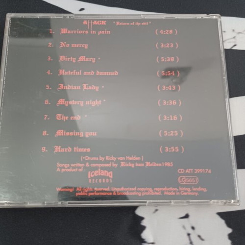 Attack Return of the Evil CD used, metal