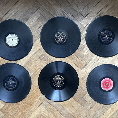 Gramophone Records used, set of 6 classic Greek vinyls