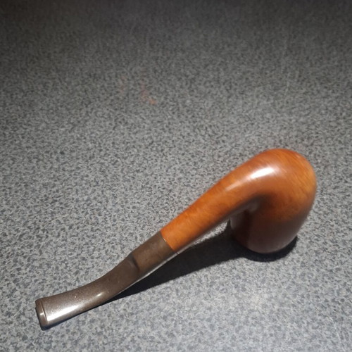 Amphora Holland Vintage Bent Billiard Tobacco Pipe, Genuine Briar