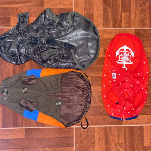 Anorak clothes pack for Yorkie or Chihuahua dogs like new, 3 pieces