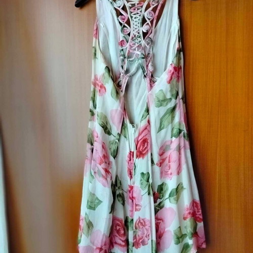 René Derhy dress like new, multicolor, muslin fabric, size L-XL