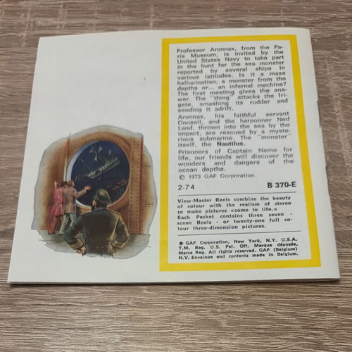 Vintage View-Master 3D 20,000 Leagues Under the Sea set like new
