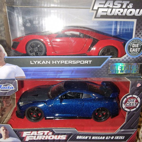 Fast & Furious 1/32 Diecast Toy Cars New, Set of 19