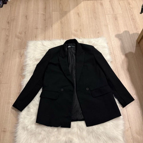 Zara classic jacket used, black, size XS
