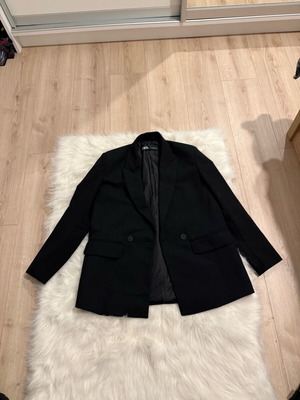 Zara classic jacket used, black, size XS