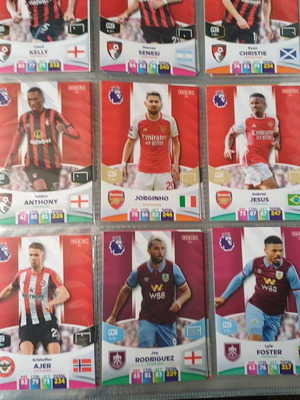 Κάρτες Premier League 2024 σαν καινούργιες, πακέτο 40 τεμαχίων