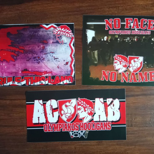 Olympiakos Sticker Set of 6 New
