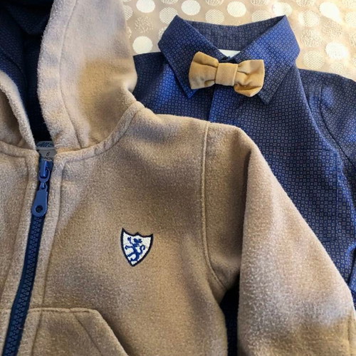 Baby boy set 6 months new with pants, shirt, jacket and bow tie