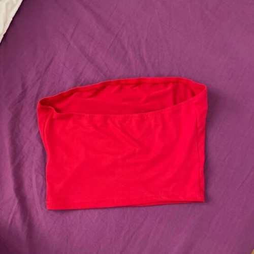Shein crop top red new, size XS/S