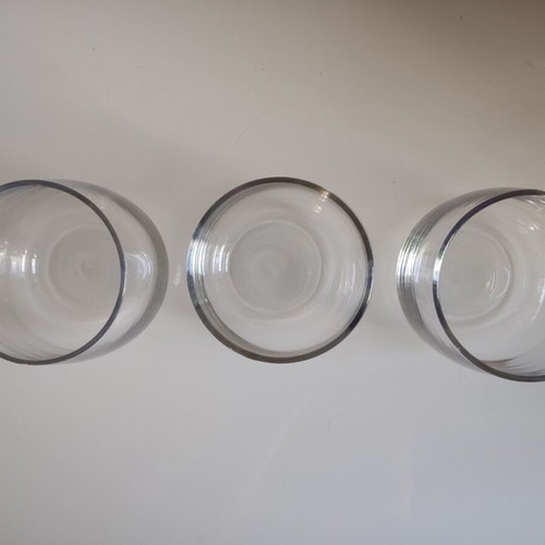 Glass jars set of 4, height 7cm, like new