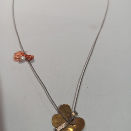 Butterfly pendant necklace like new