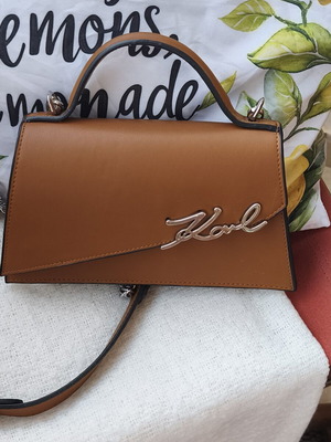 Karl Lagerfeld crossbody bag like new, brown