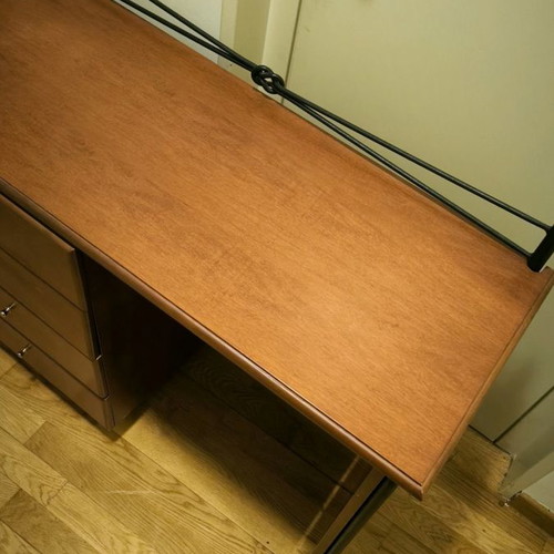 Vanity set used, solid wood, 4 drawers