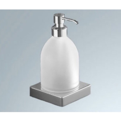 Inda Logic 3300 dispenser new, glass with brass chrome base