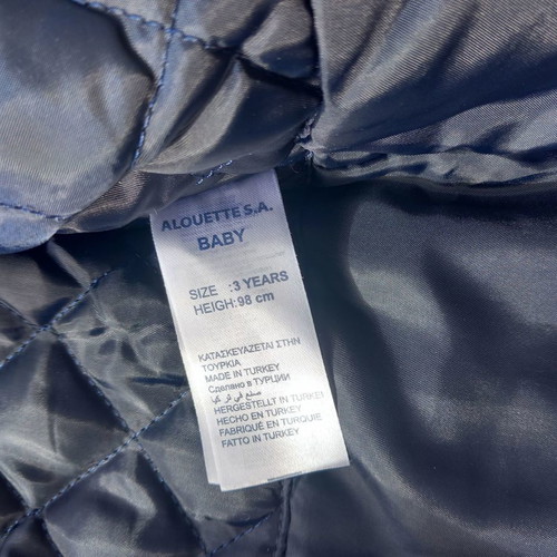 Alouette coat almost unused for girl up to 3 years with detachable fur trim