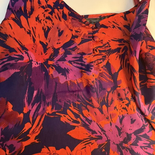 Women's top with floral colorful pattern, like new, XS