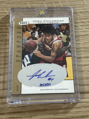 Josh Childress Atlanta Hawks NBA Sage Hit 2004 αριθμημένη κάρτα με υπογραφή σαν καινούργιο 30/250 Ολυμπιακός
