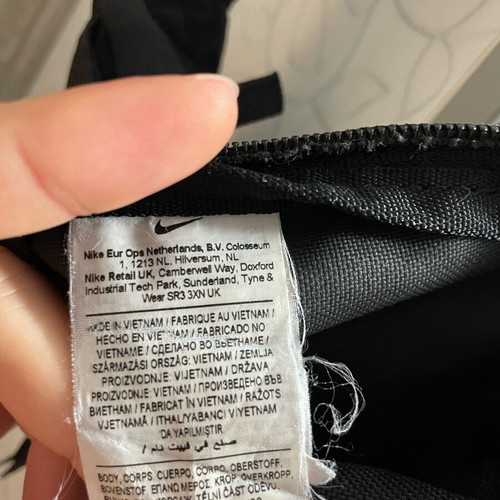 Nike waist bag used, black with adjustable strap